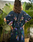 Túnica tipo kimono de gatos