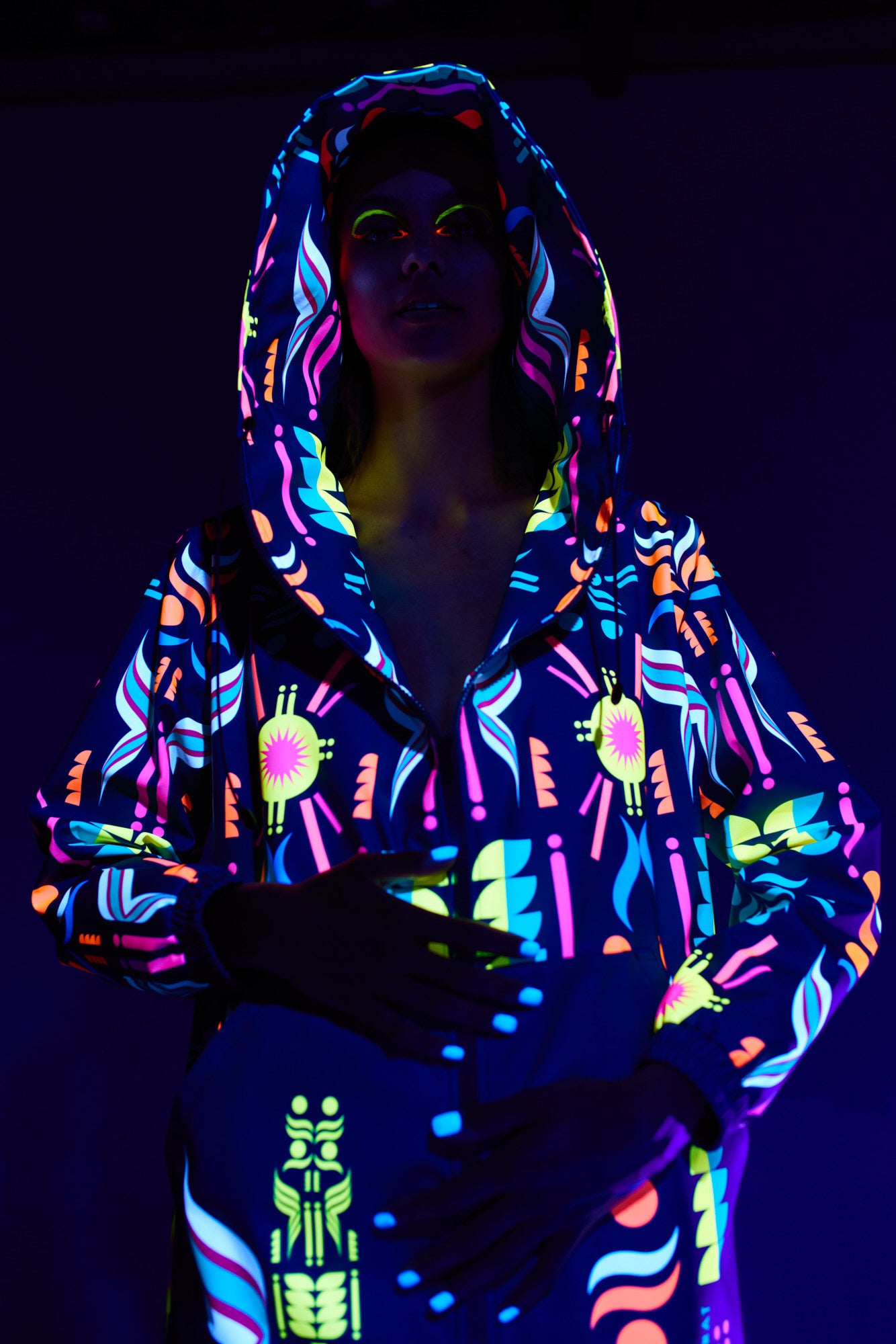 Regenjacke Fluo
