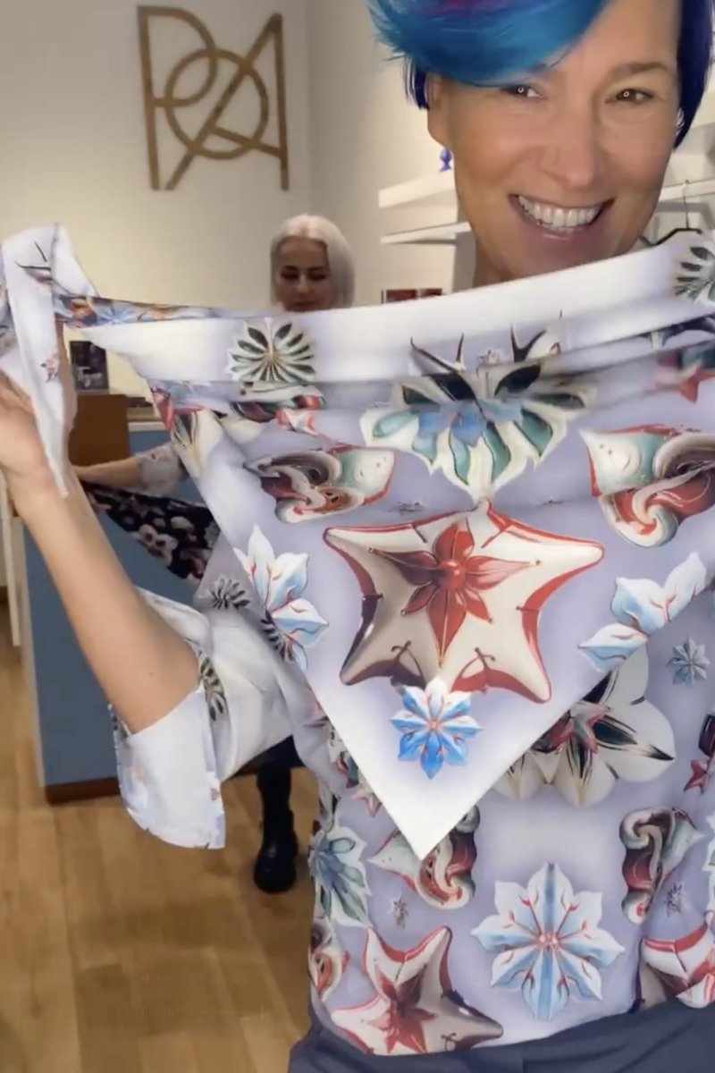 Christmas Scarf White