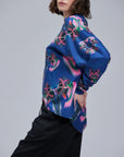Blaues Drachen-Sweatshirt