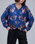 Blaues Drachen-Sweatshirt