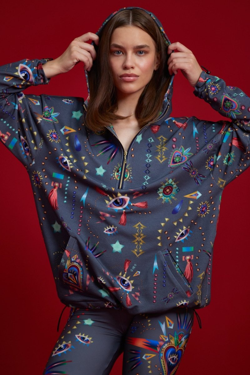 Capuche coeur Bluza