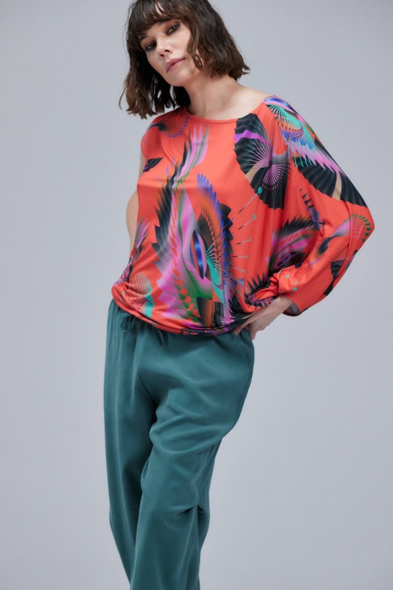 Blusa Naranja Smoczyce