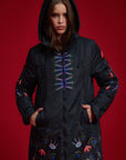 Heart Black Winter Coat & Free Bag!