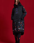 Heart Black Winter Coat & Free Bag!
