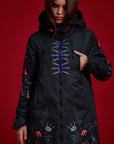 Heart Black Winter Coat & Free Bag!