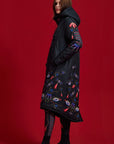 Heart Black Winter Coat & Free Bag!