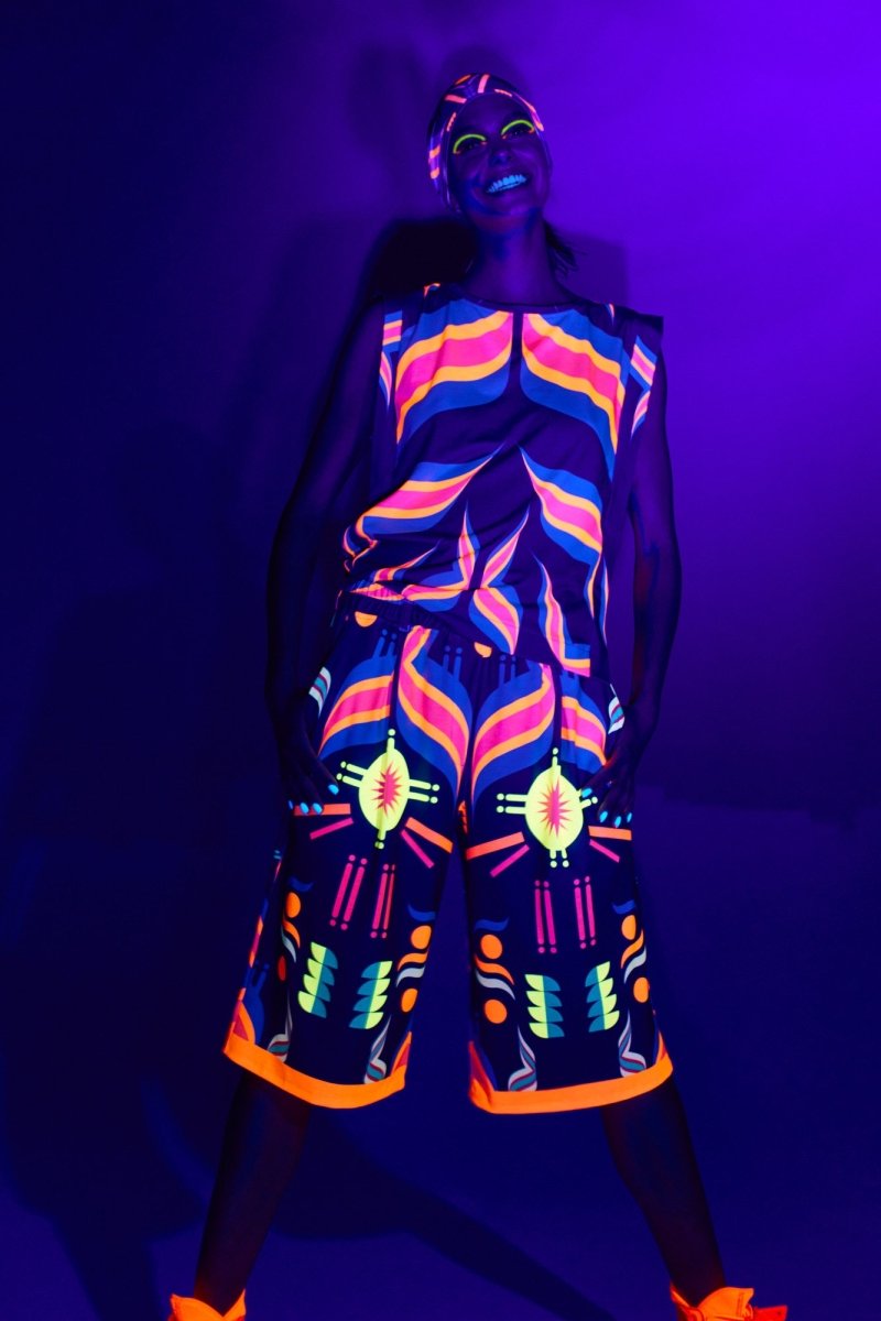 Pantalones cortos fluorescentes