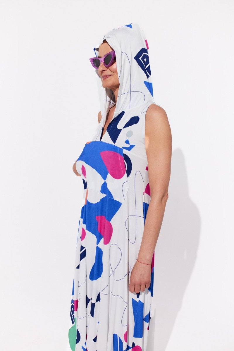 Hood White Dress