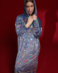 Robe Heart Gris & Marine