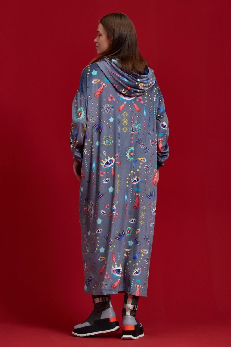 Robe Heart Gris & Marine