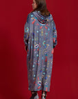 Robe Heart Gris & Marine