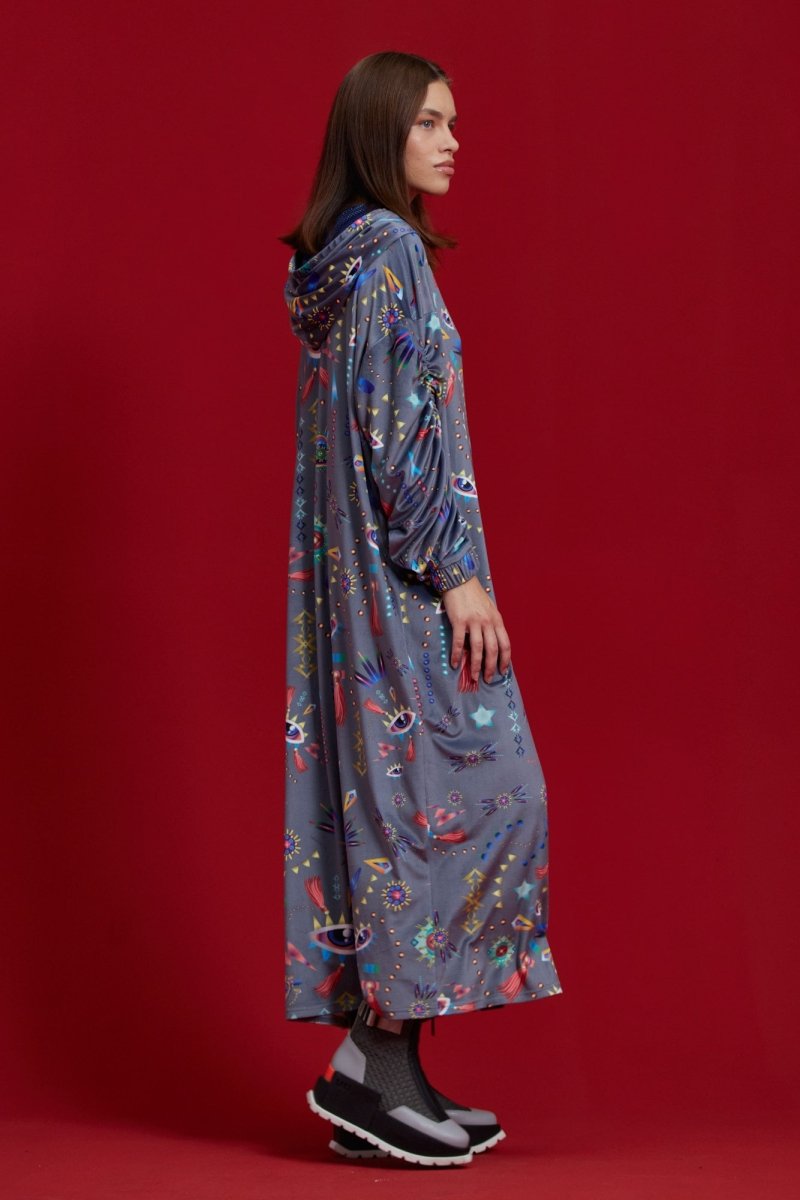 Robe Heart Gris & Marine