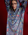 Robe Heart Gris & Marine