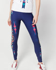 Legginsy Summer Star Granatowe - COLORAT