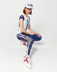 Legginsy Summer Star Granatowe - COLORAT