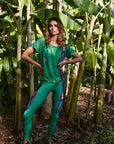 Legginsy Totem Green - COLORAT
