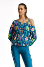 Fluo Asymmetrische Bluse