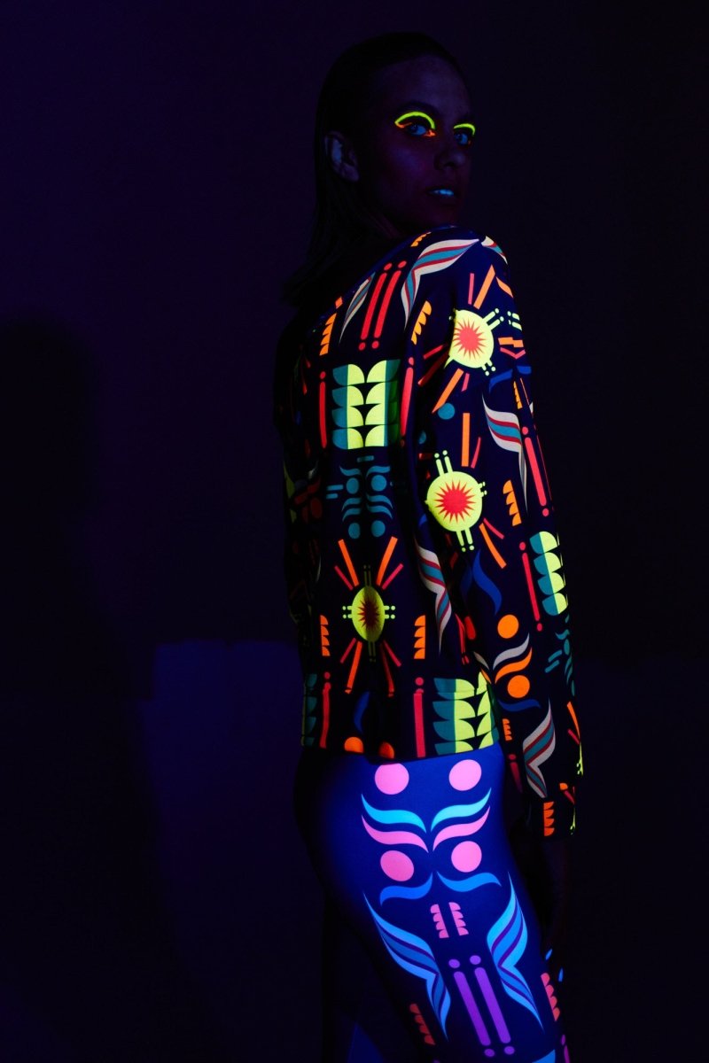 Fluo Asymmetrische Bluse