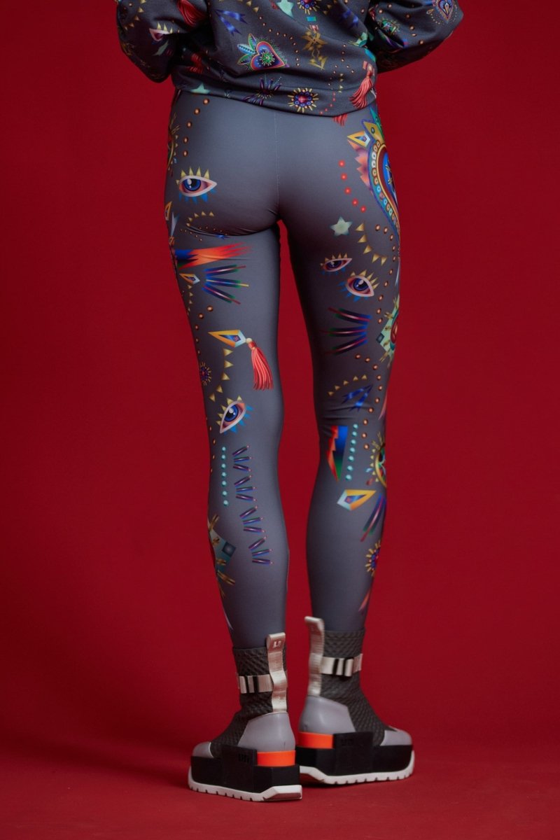 Leggings Heart Grey - colorat.eu