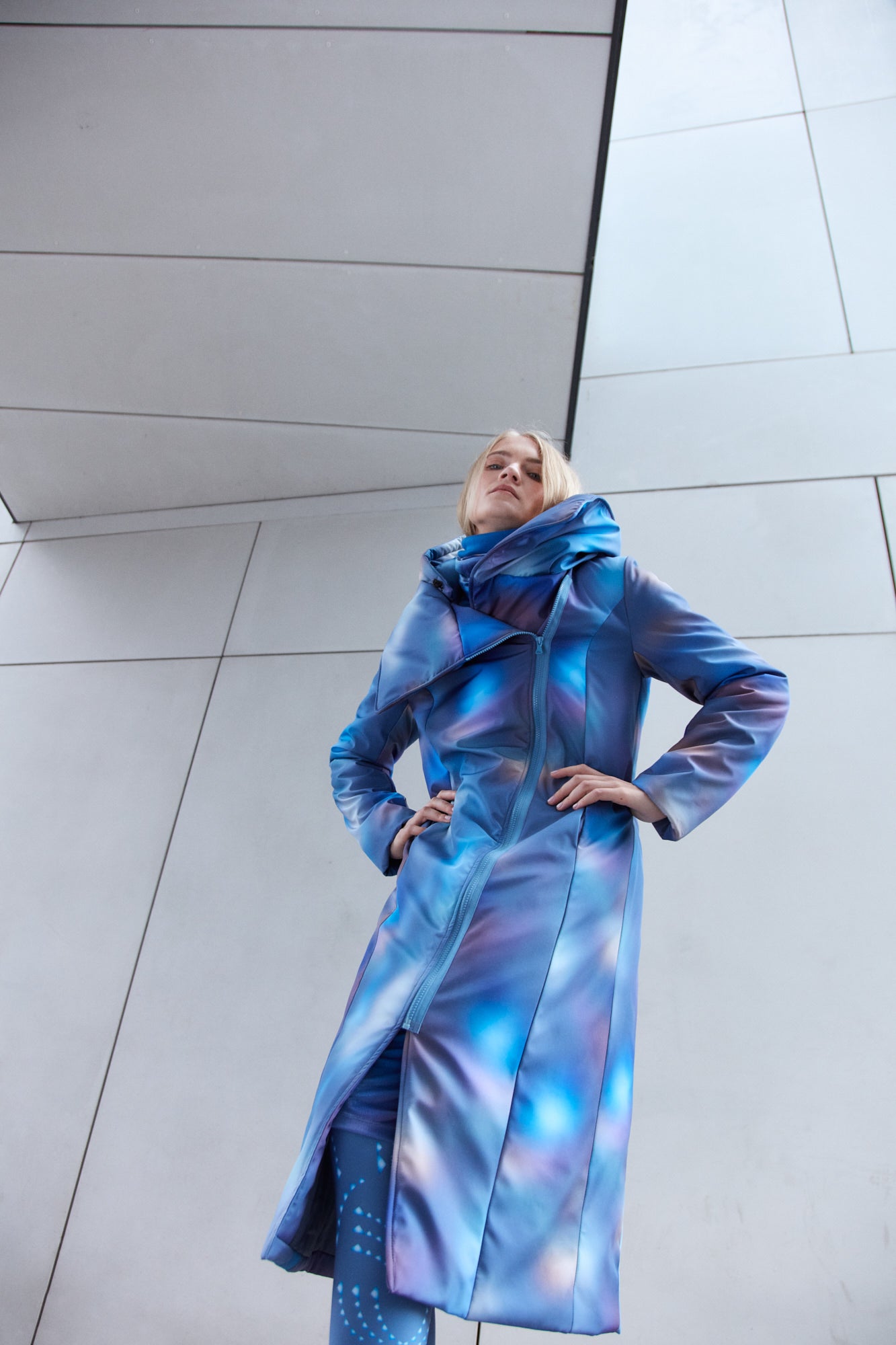 Blauer Schnee Leo Mantel &amp; Gratis Tasche!
