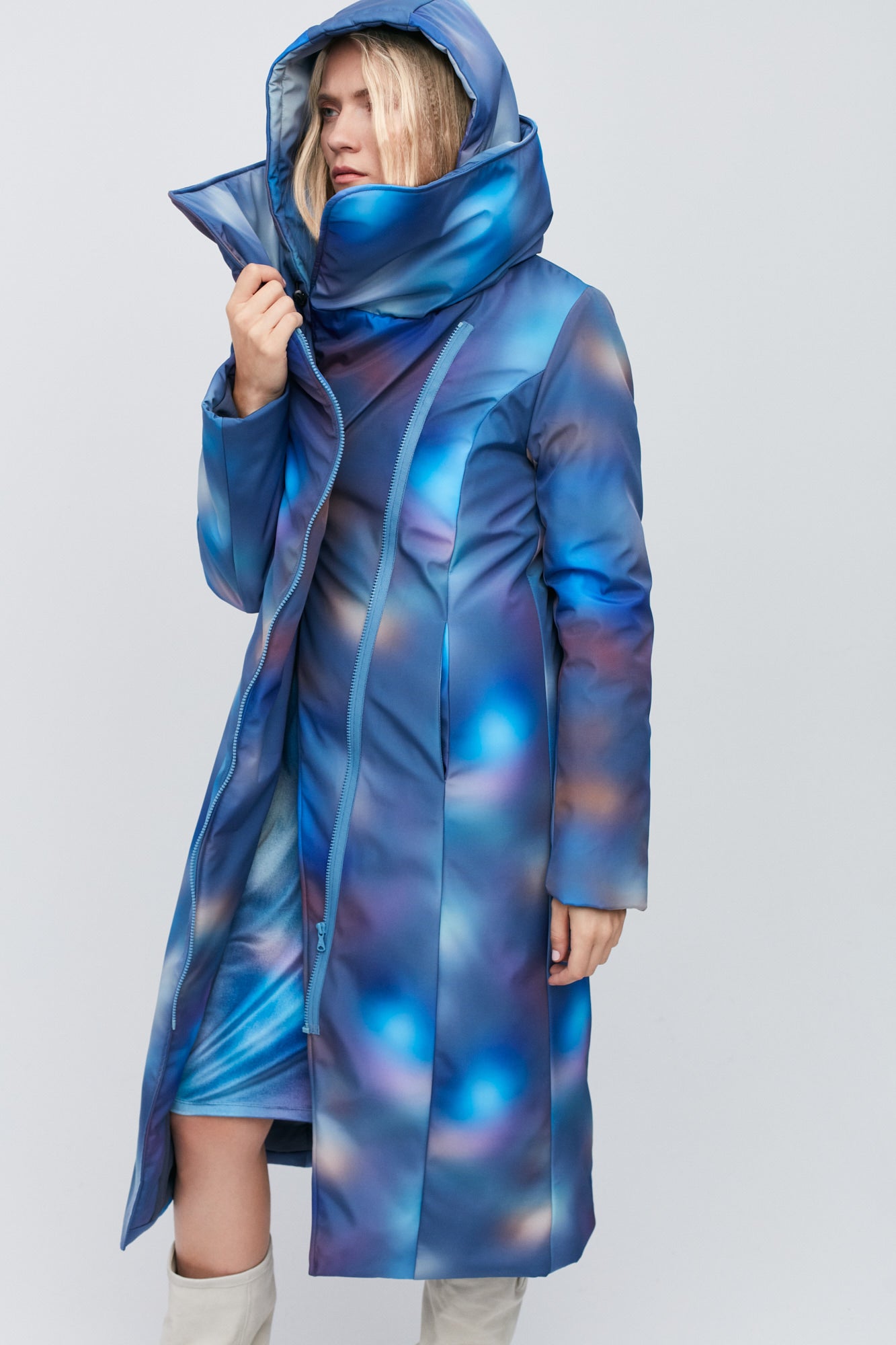 Blauer Schnee Leo Mantel &amp; Gratis Tasche!
